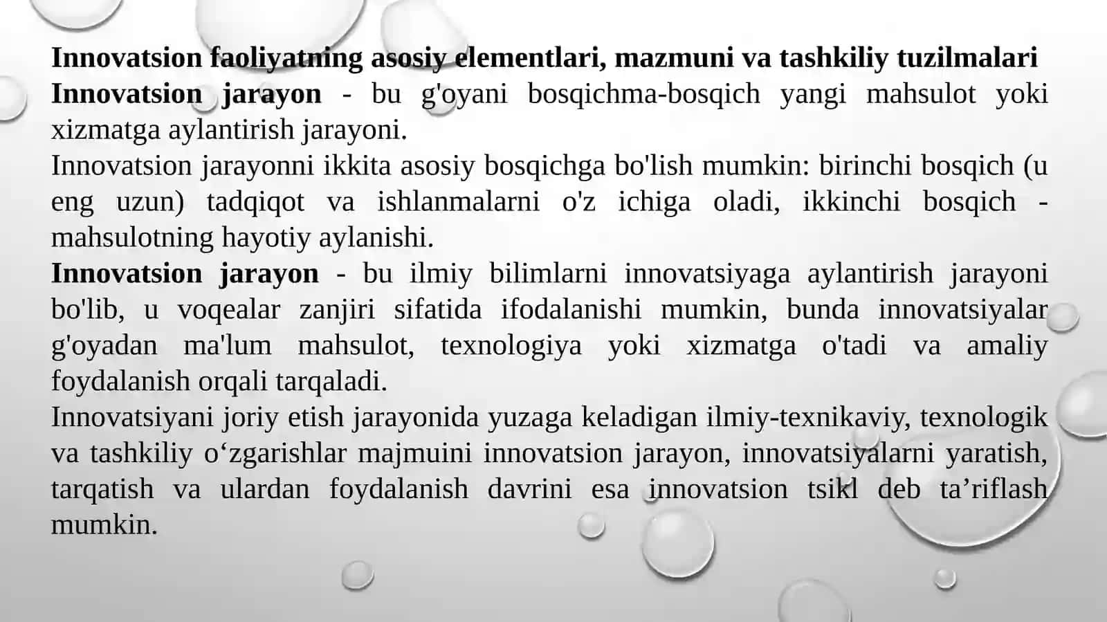 Innovatsion jarayon va faoliyatni diversifikatsiyalash 3