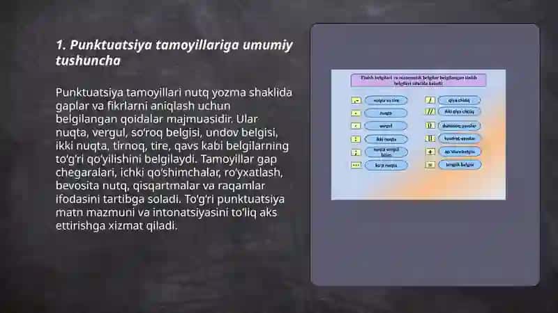 Punktuatsiya tamoyillari 3