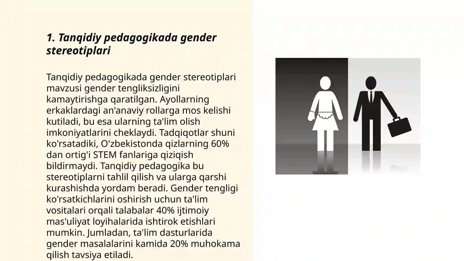 Tanqidiy pedagogikada gender stereotiplari 3