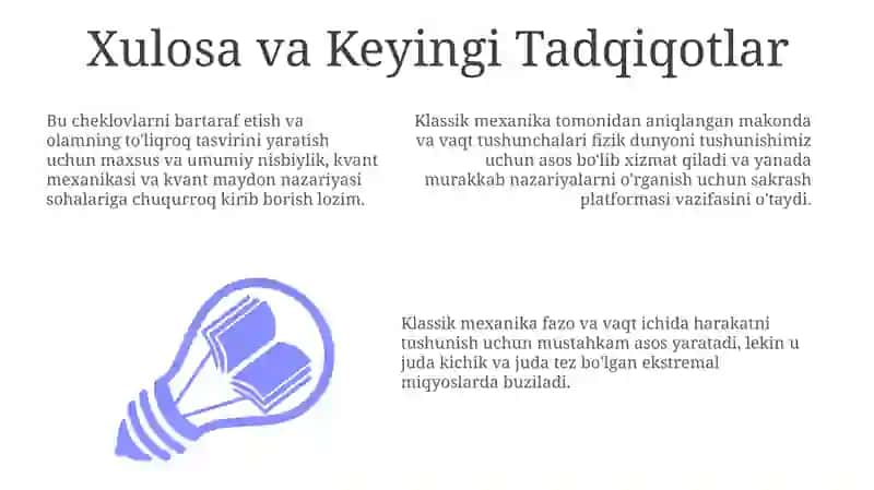 Klassik mexanikada fazo va vaqt haqida 3