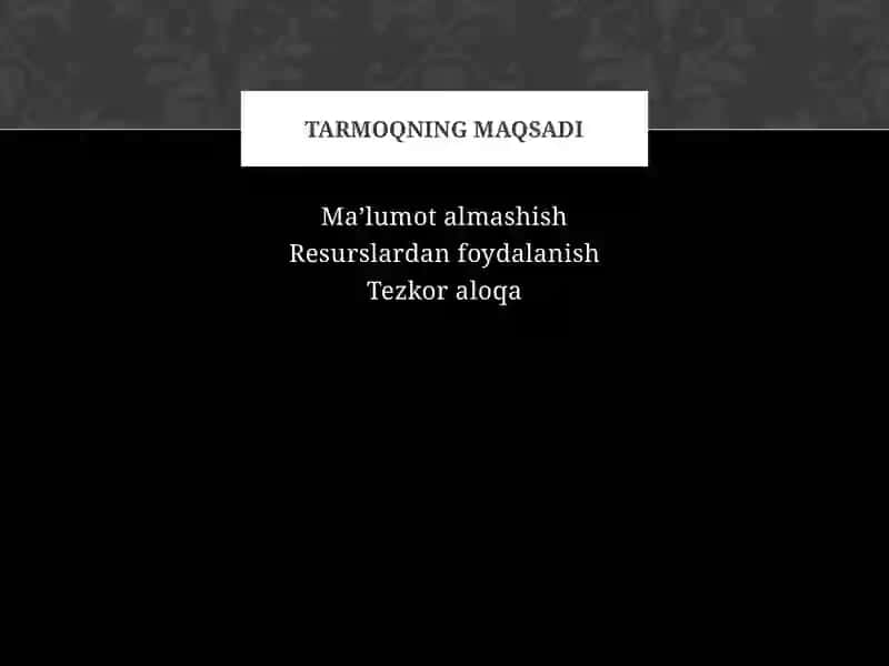 Kompyuter tarmoqlari 3