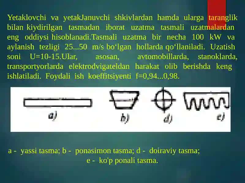Tasmali uzatmalar 3