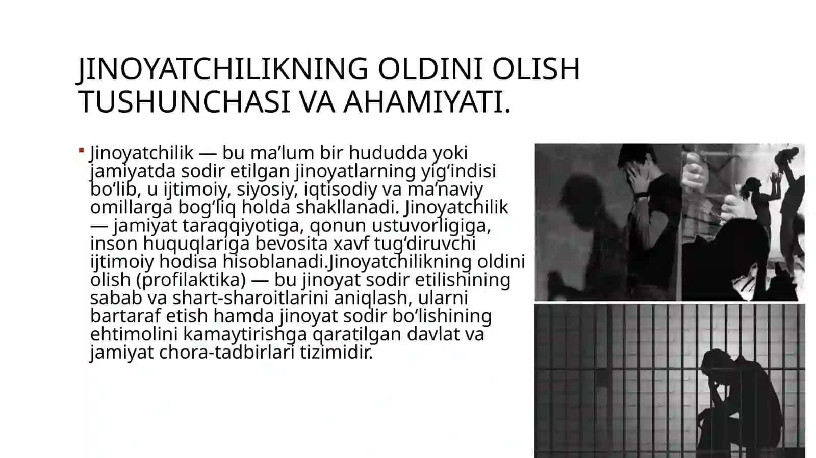 Jinoyatchilikning oldini olish 3