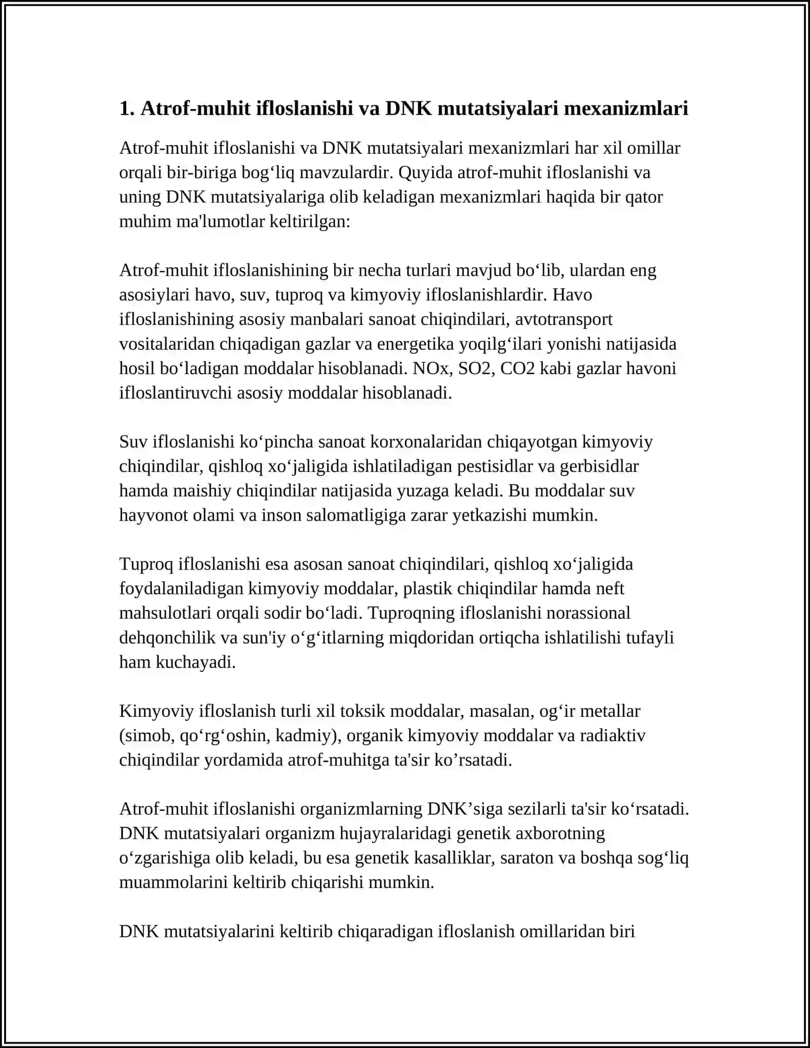ATROF-MUHIT IFLOSLANISHINING GENETIK ASORATLARI 3
