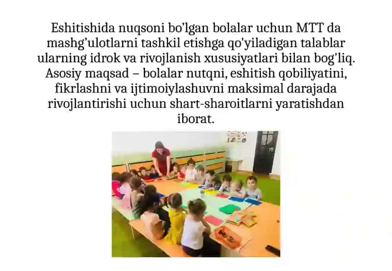 MTT da ENB bolalar bilan mashg’ulotlarni tashkilletish 3