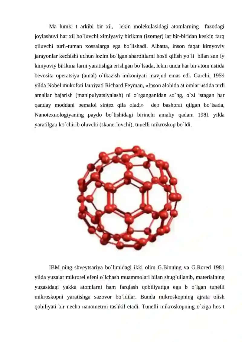 NANO O`LCHAMLI KLASTERLAR VA KRISTALLAR. NANO TEXNOLOGIYA 3