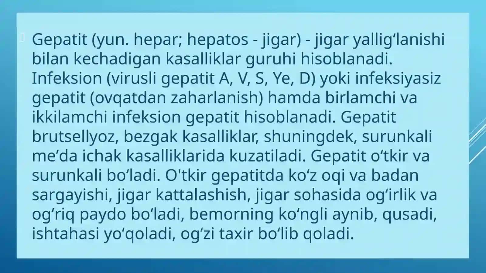 Toksik gepatitlar, kelib chiqishi 3