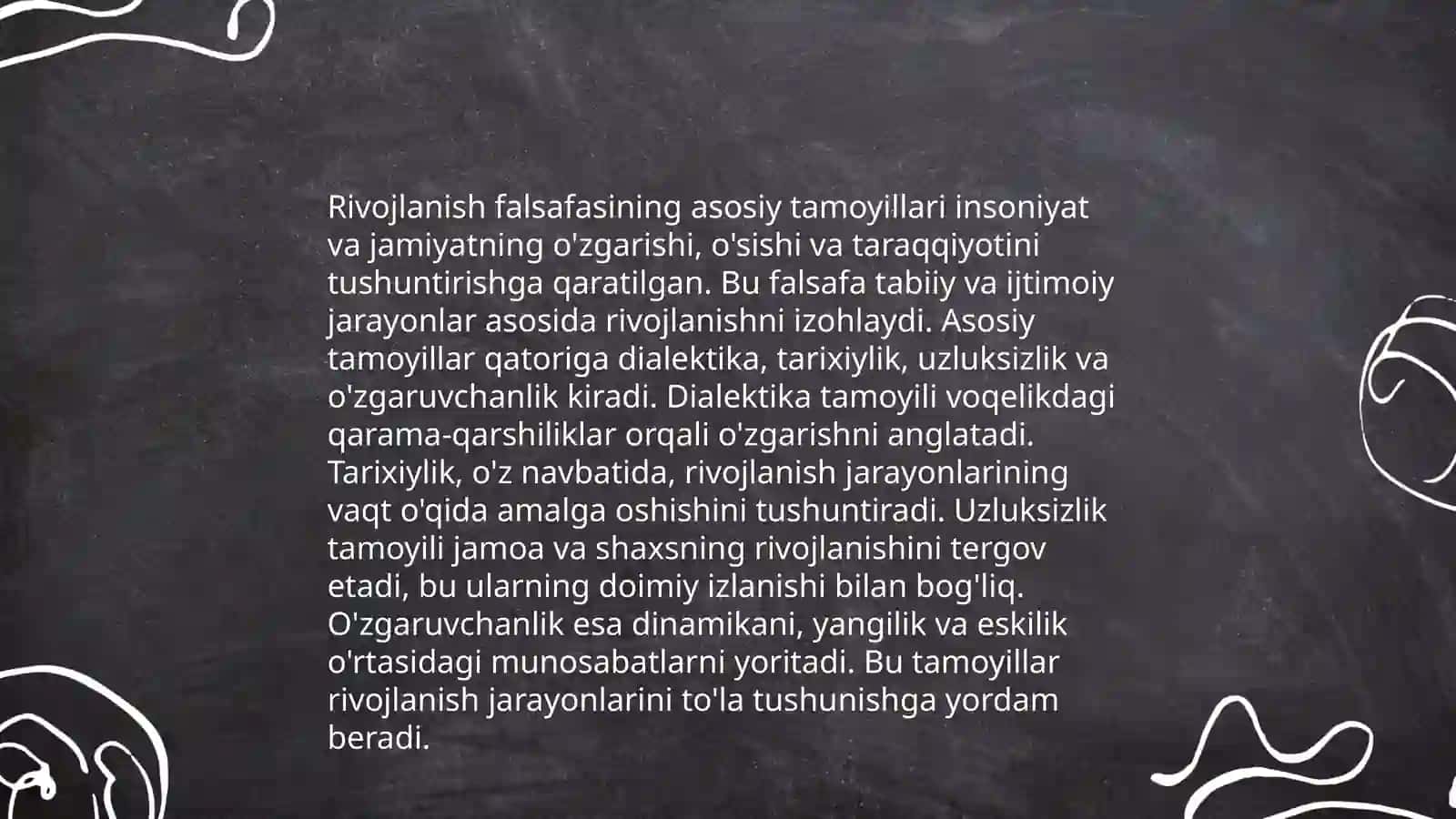 Rivojlanish falsafasi 3