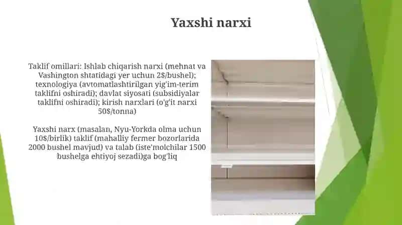 Talab va taklifga ta'sir etuvchi omillar 3