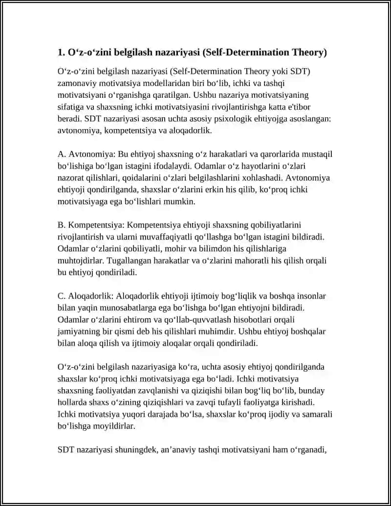 ZAMONAVIY MATIVATSIYA MODELLARI 3