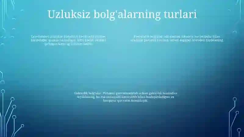 Uzluksiz Balkalarni Hisoblash 3