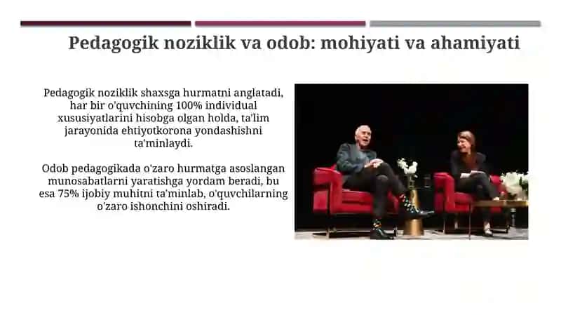 Pedagogik noziklik va odob 3