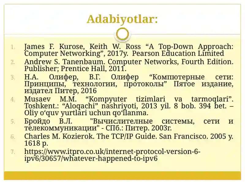 IPv4 va IPv6 protokollari 3
