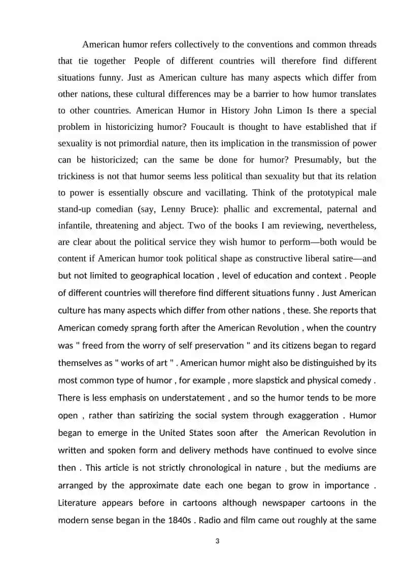 The role of Humor and satire in American literature 3