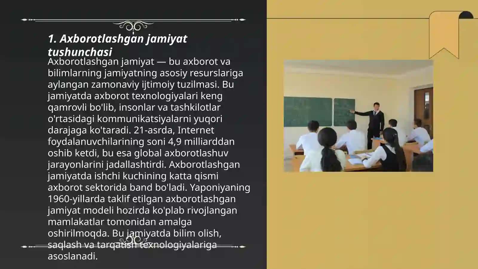 Axborotlashgan jamiyat va uning istiqbollari 3
