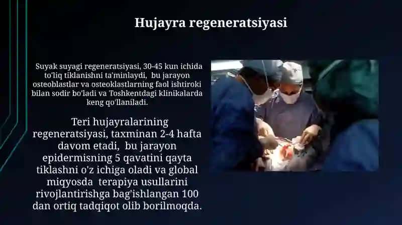 Regeneratsiya, transplantatsiya va ularning turlari 3