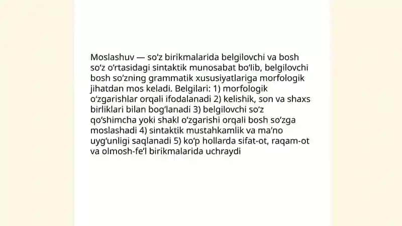 So‘z birikmalaridagi sintaktik aloqa turlari 3