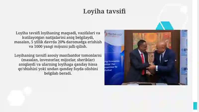 Biznes loyihalari vaularnimoliyalashtirish 3