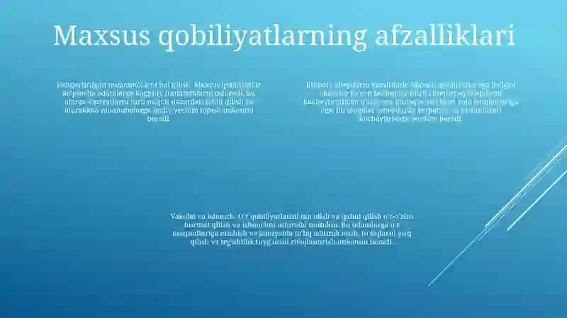 Umumiy Va Maxsus Qobiliyatlar 3