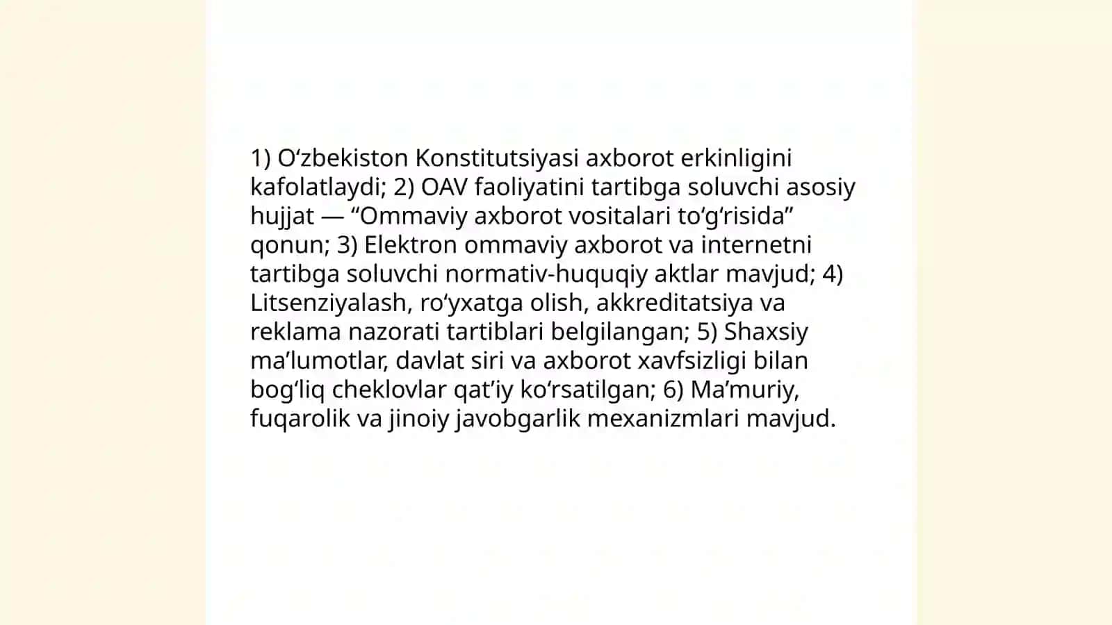 Ommaviy axborot vositalari faoliyati 3