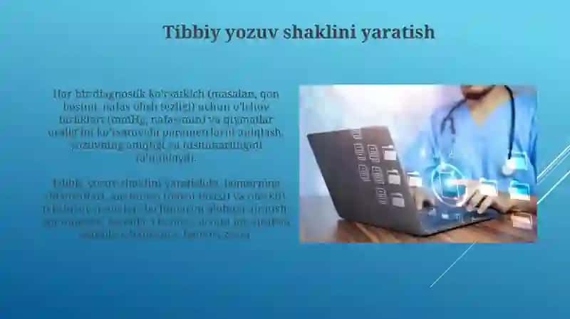 Tibbiy yozuv shaklini yaratish 3
