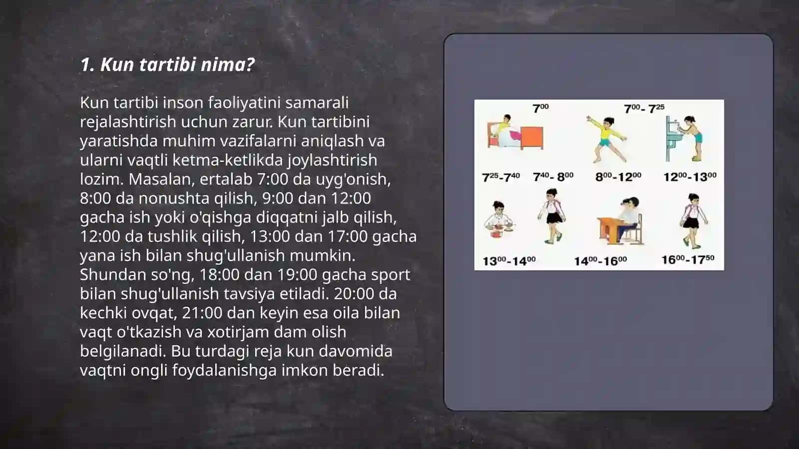 Kun tartibi va uning ahamiyati 3