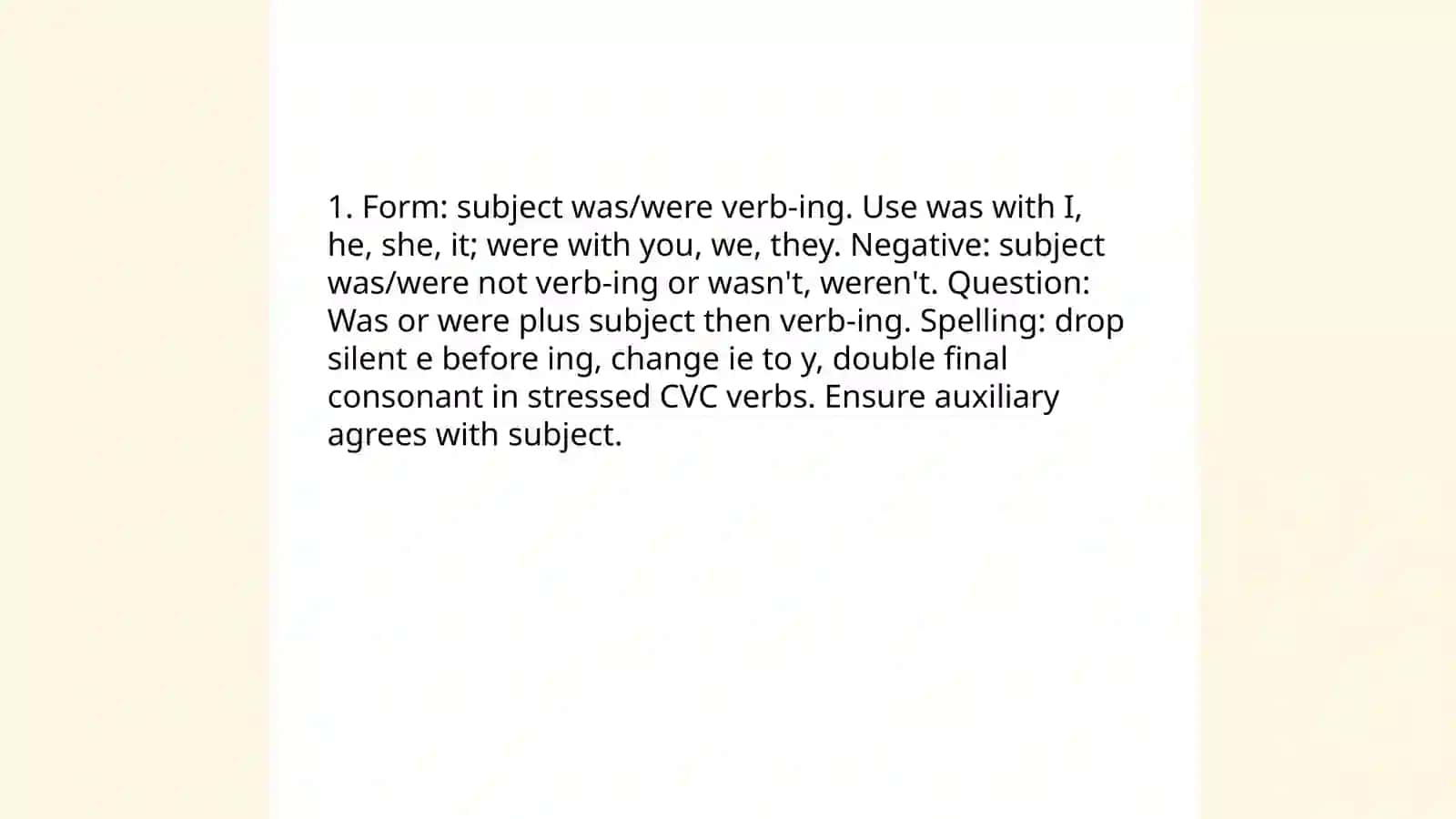 Past continuous tense 3