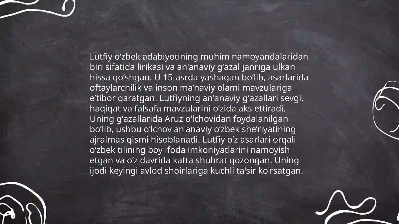 Lutfiy lirikasi gʻazallar tahlili 3