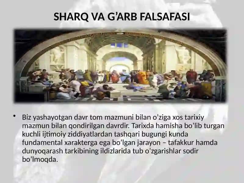 Sharq va G’arb Falsafasi 3