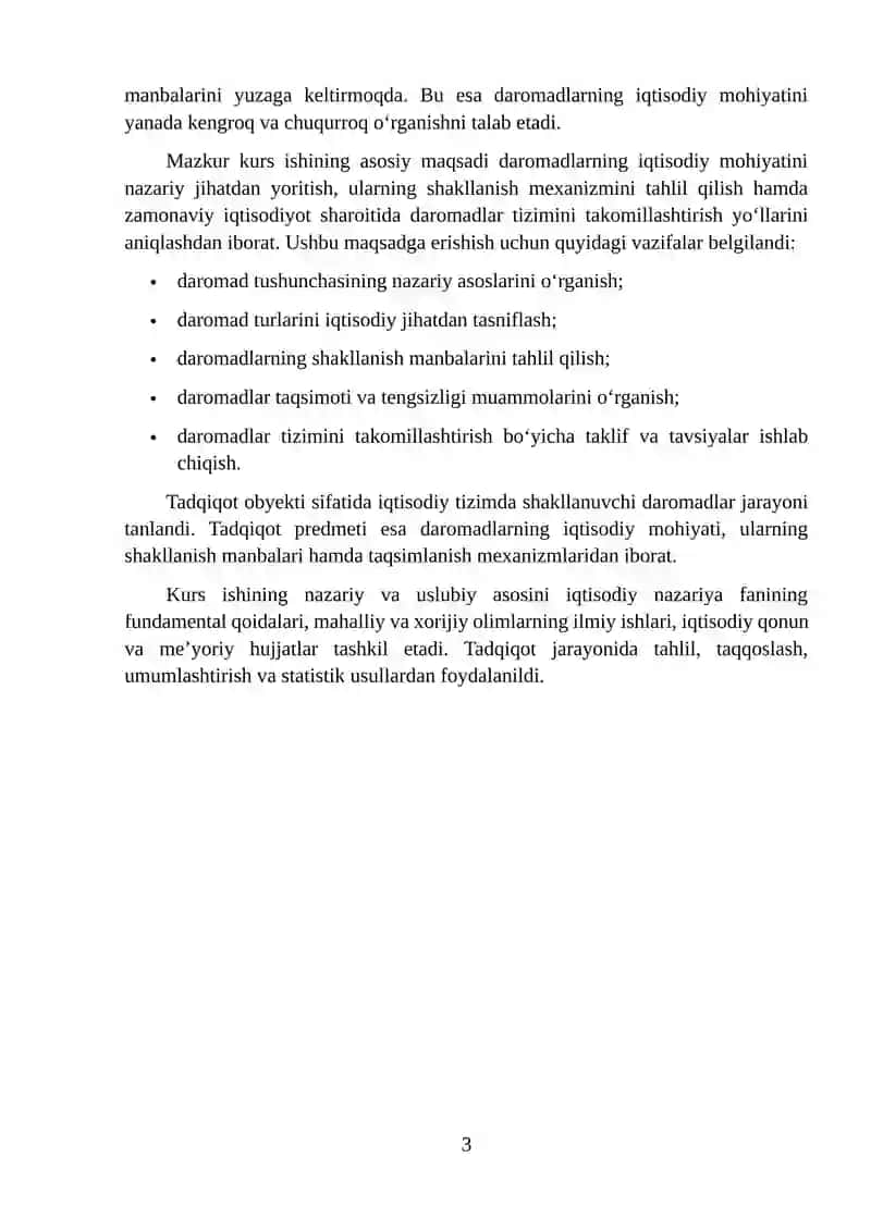 Daromadlarning iqtisodiy mohiyati va shakllanishi 3