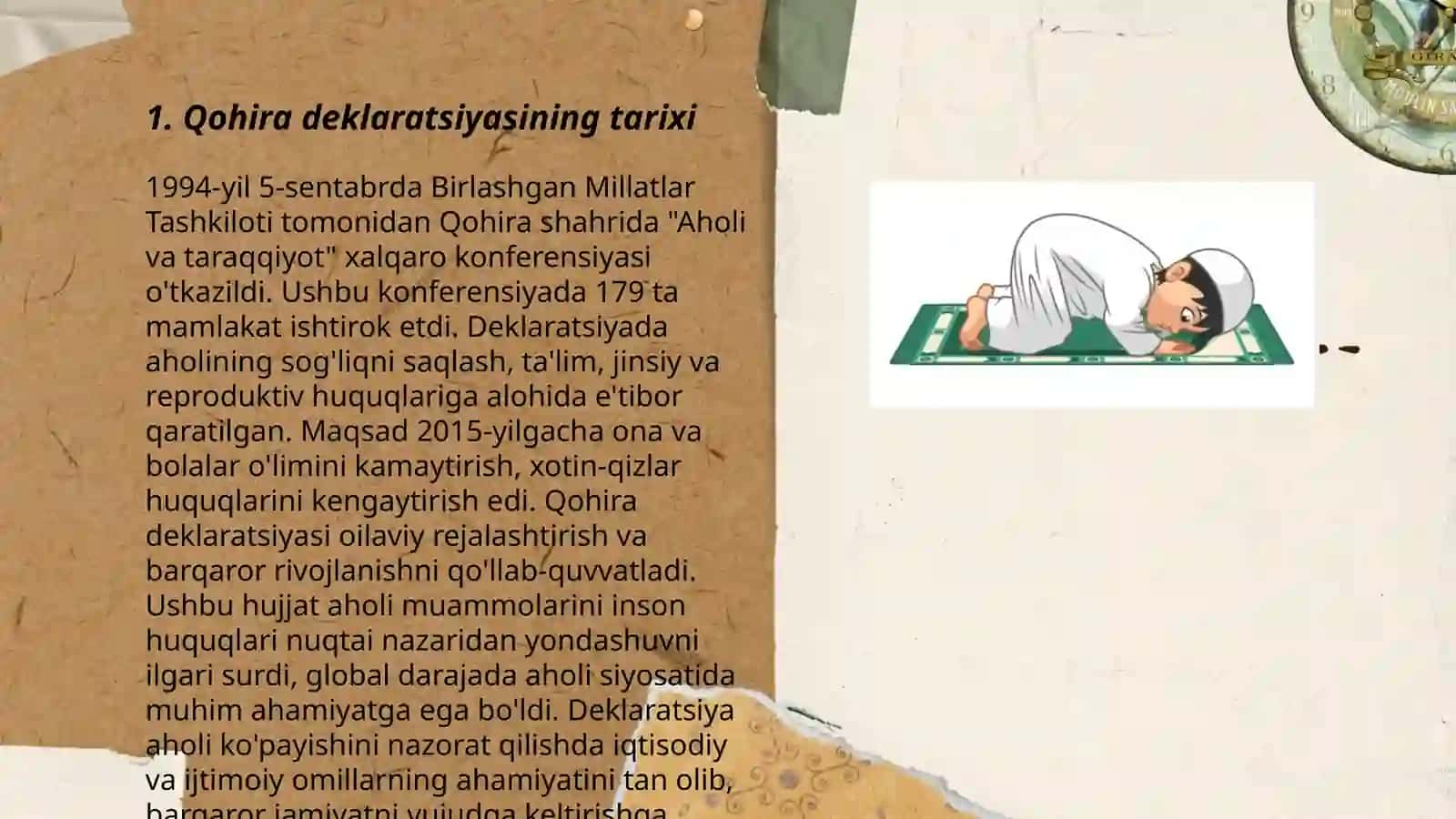 Qohira deklaratsiyasi tarihi va mazmuni 3