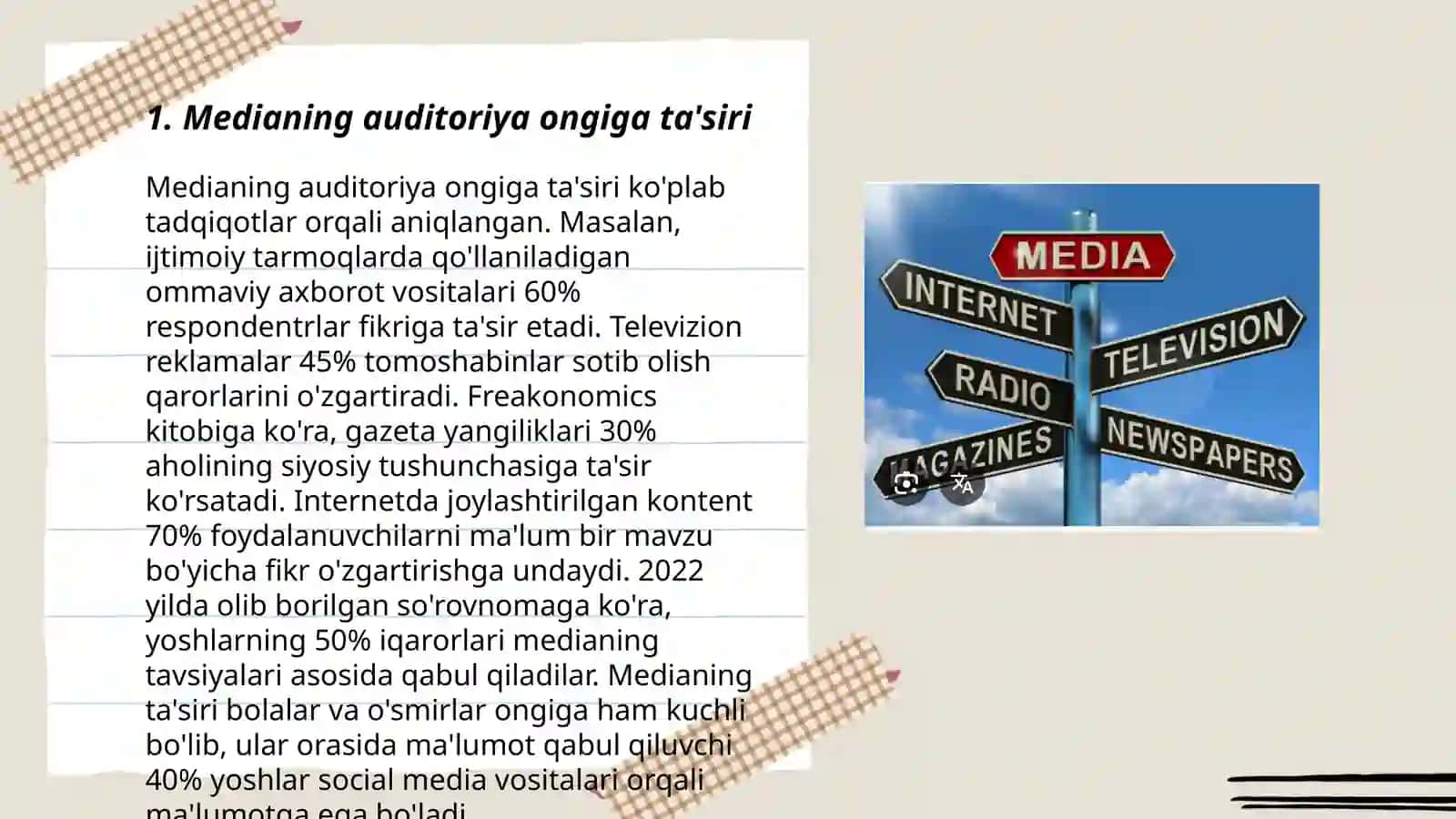 Medianing auditoriyaga ta'siri 3