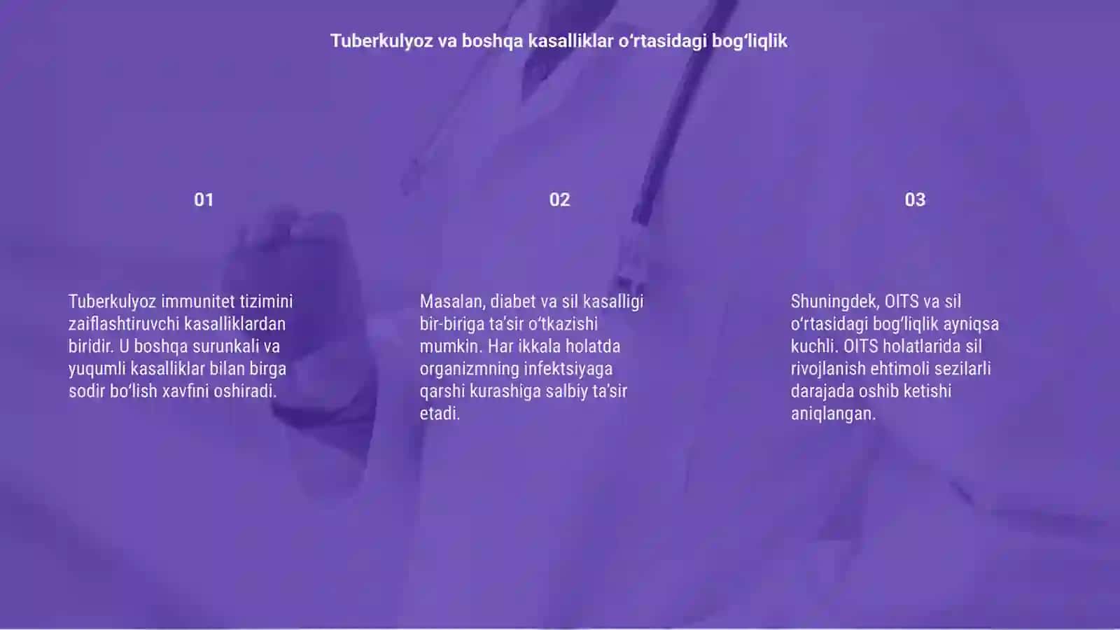 Tuberkulyozning boshqa kasalliklar bilan birga kechishi 3