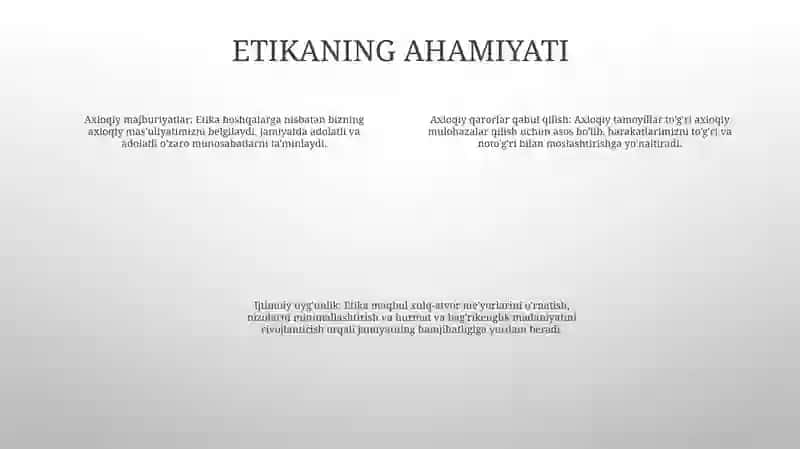Etikaning Mohiyati Va Qadriyati 3