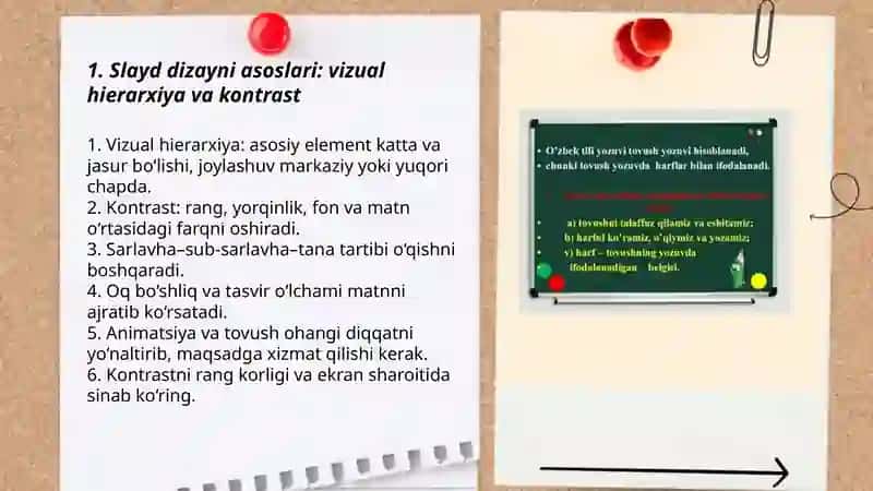 Slaydlar ustida ishlash 3