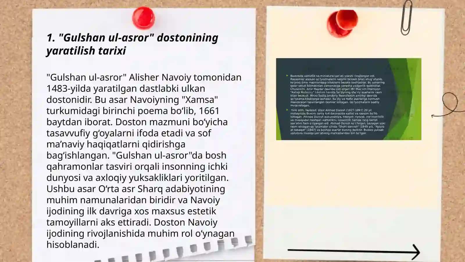 "Gulshan ul-asror" dostonli tahlili 3