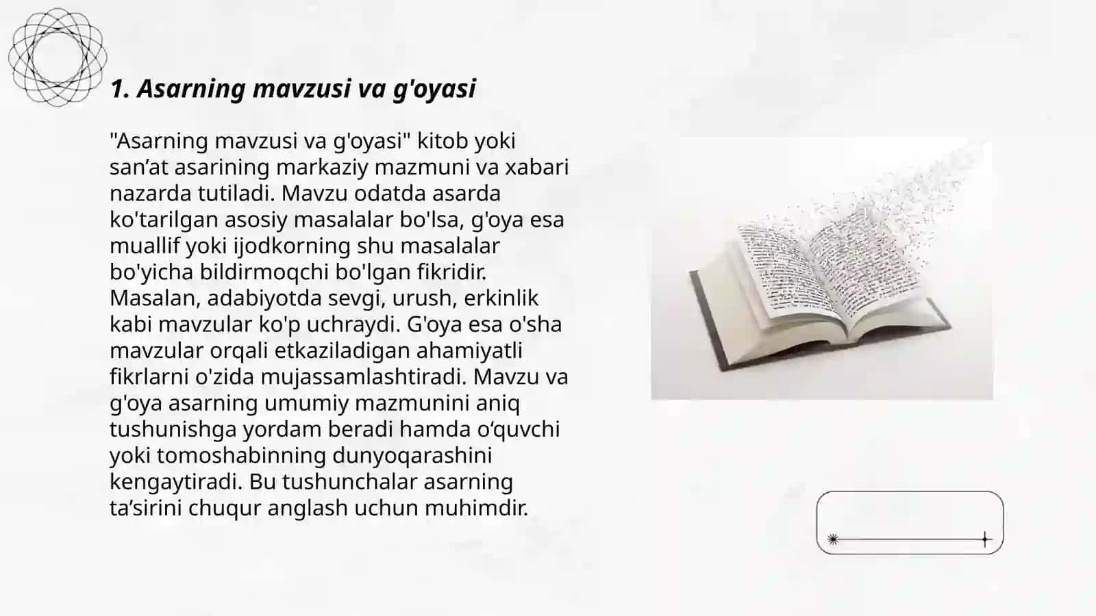 Asarning mavzusi va g'oyasi 3