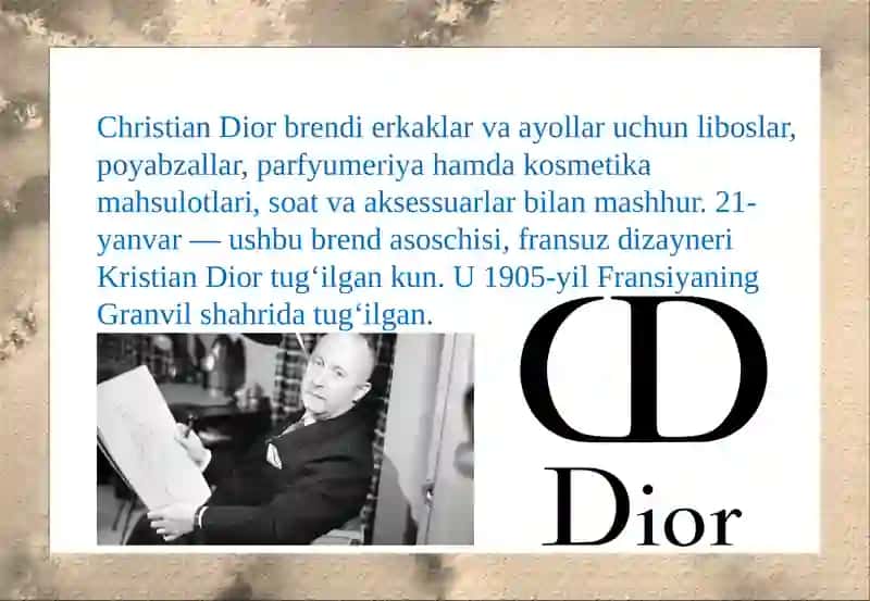 Kristian Dior brendi 3