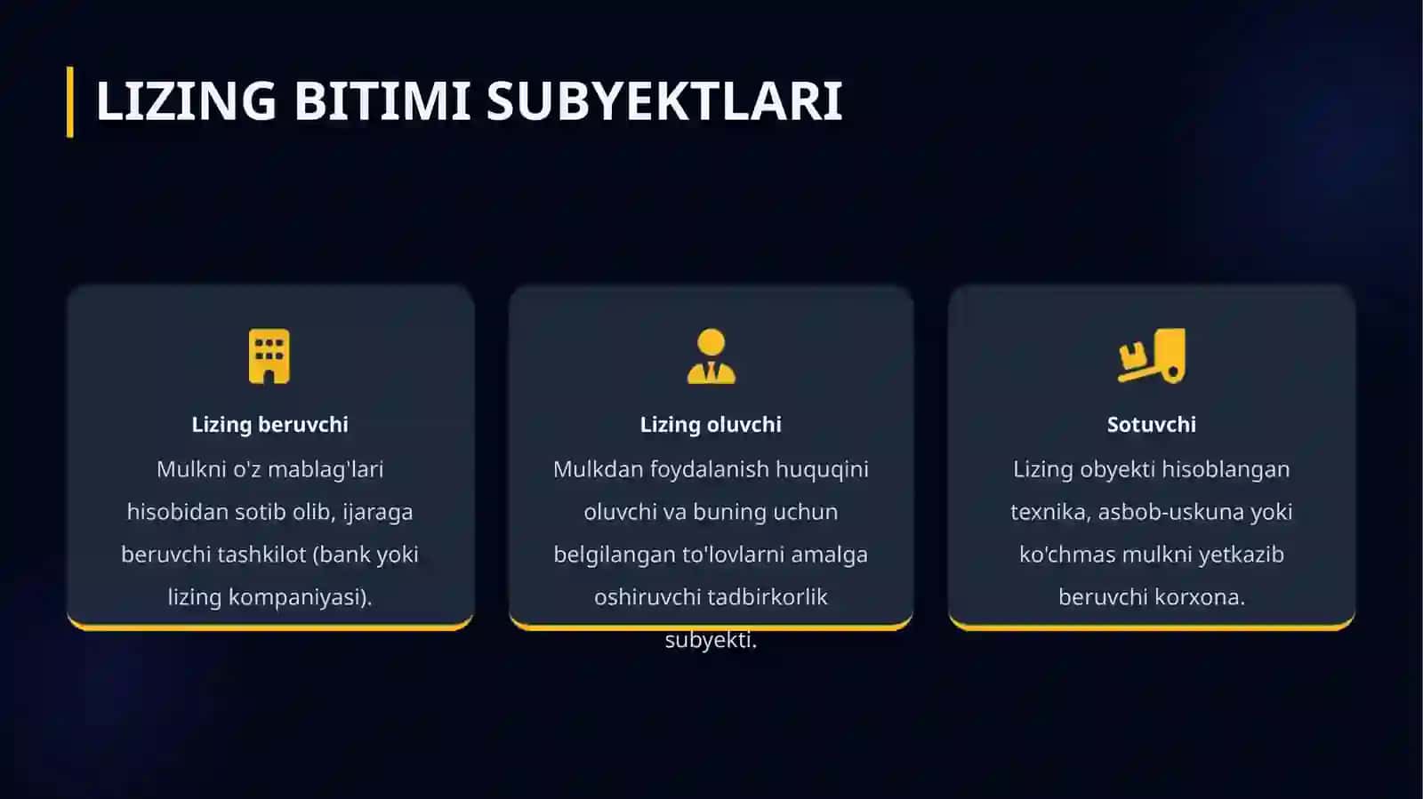 Lizing va uning investitsiya faoliyatidagi ahamiyati 3