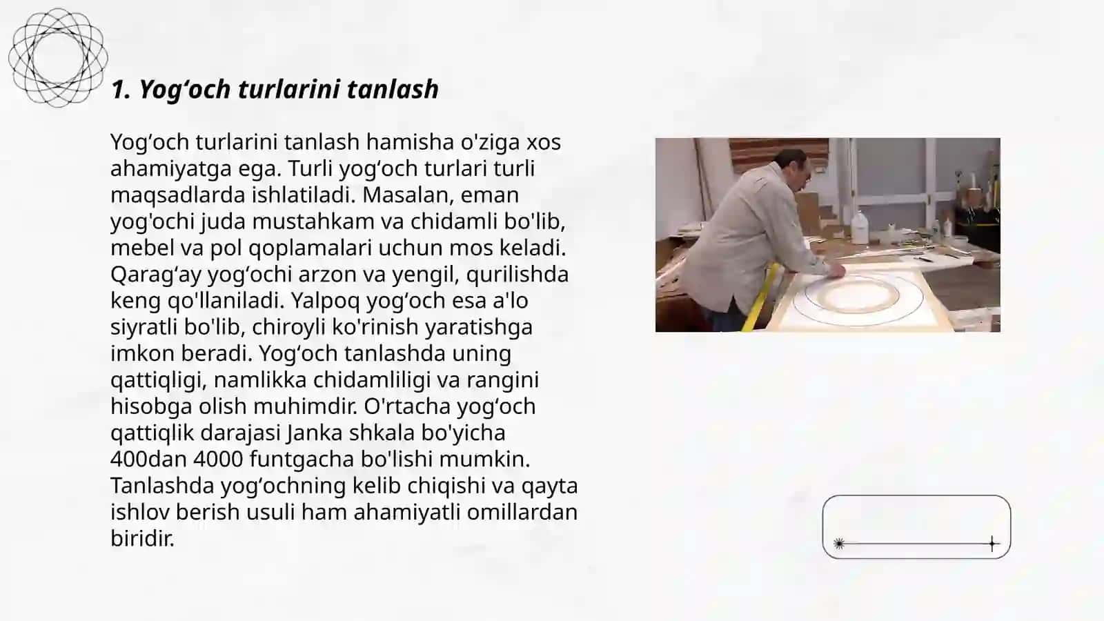 Yogʻochga ishlov berish san'ati 3