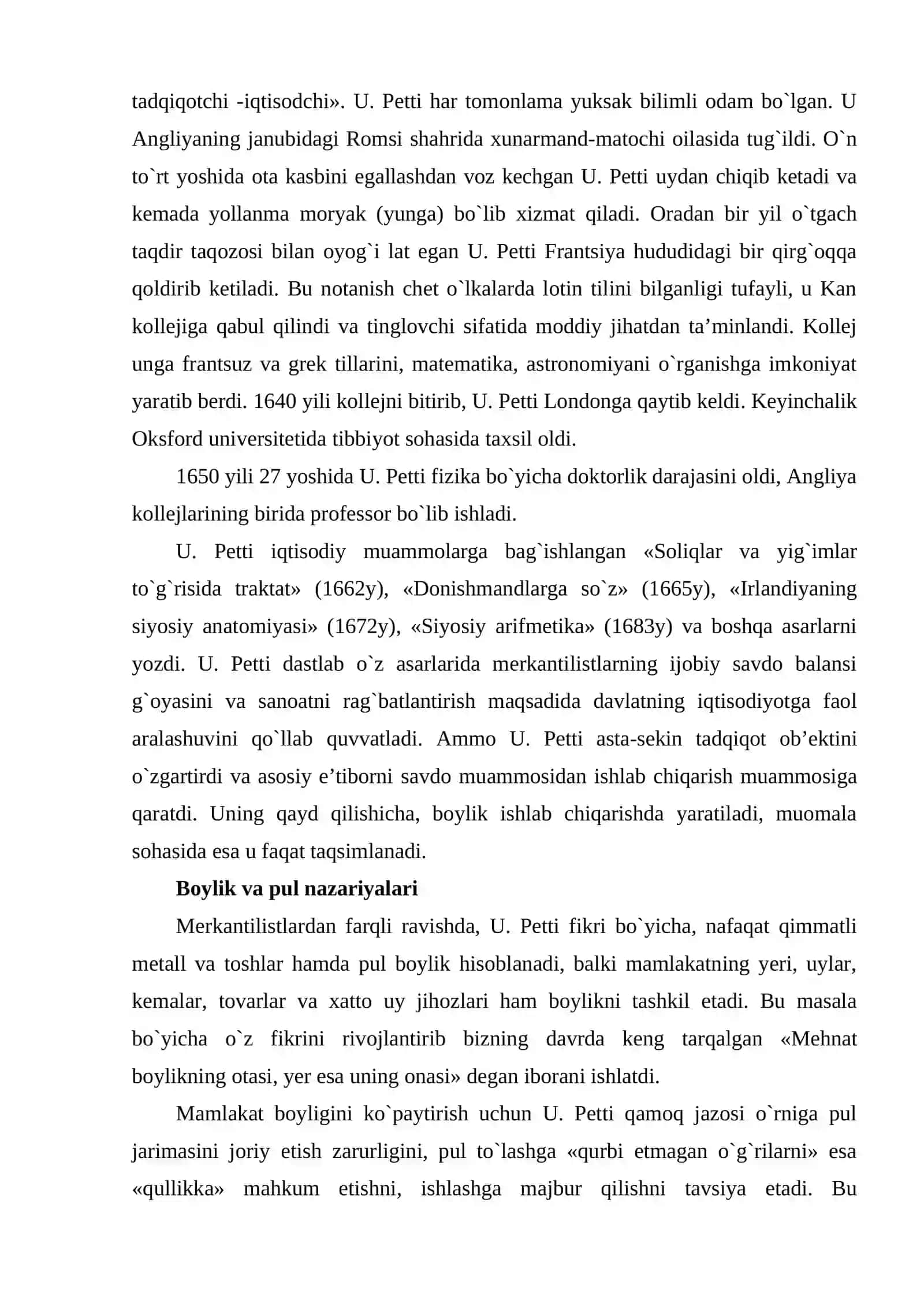 Klassik iqtisodiy maktabning vujudga kelishi 3