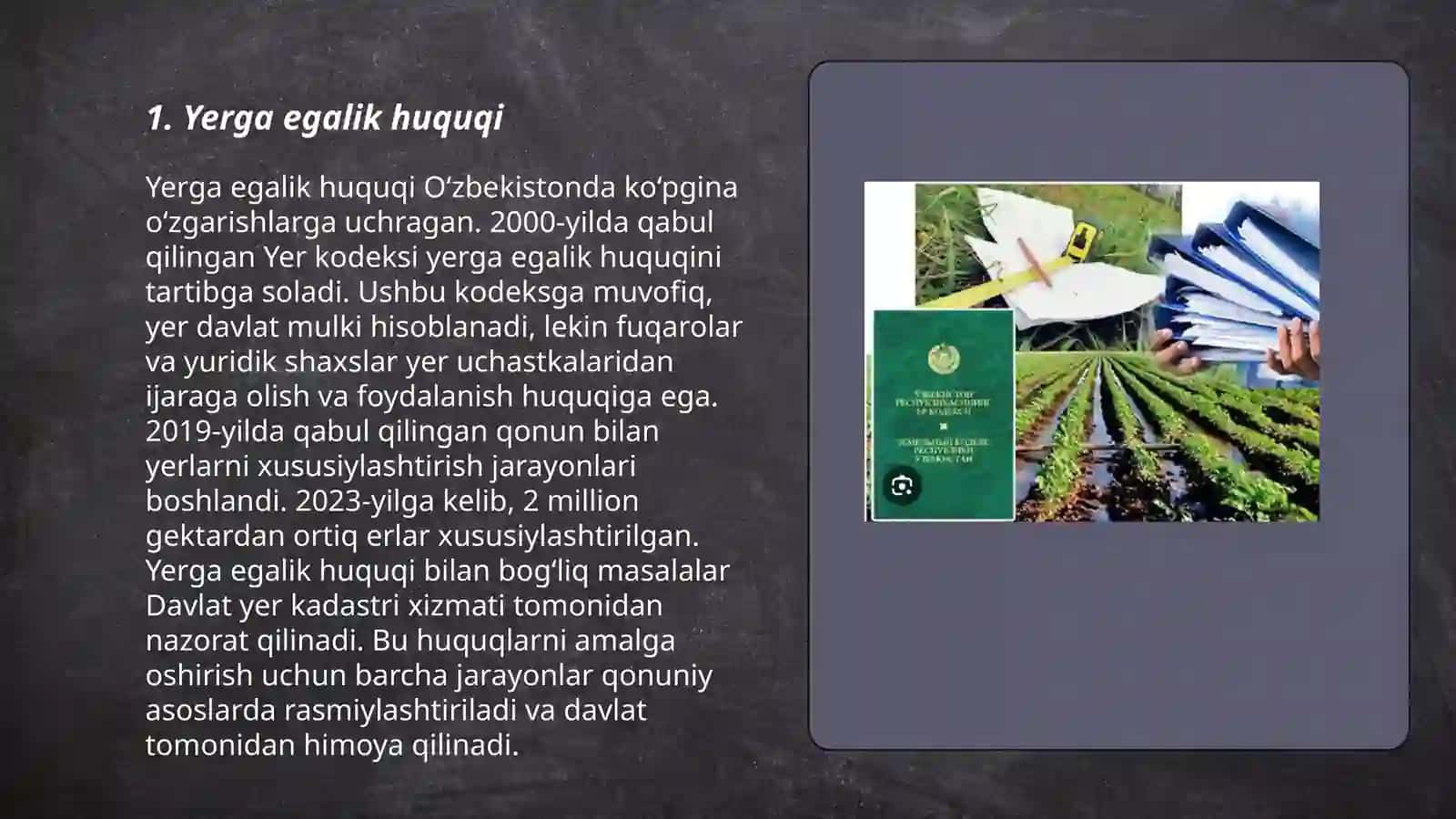 Yerga egalik huquqi 3