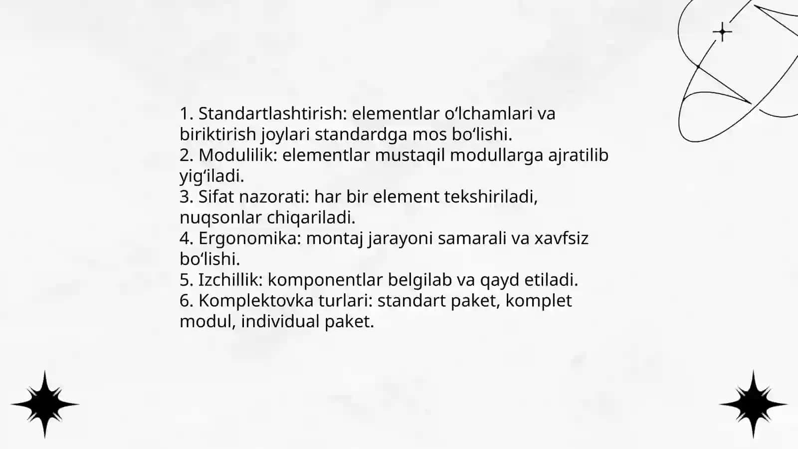Risolaning Elementlarini Yig'ish. Komplektovka Turlari 3