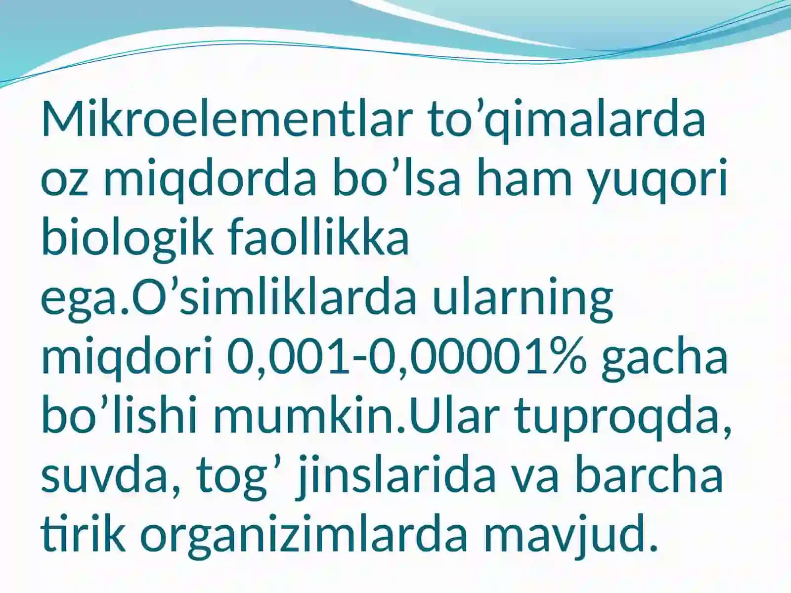 MIKROELEMENTLARNING FUNKSIONAL XUSUSIYATLARI 3