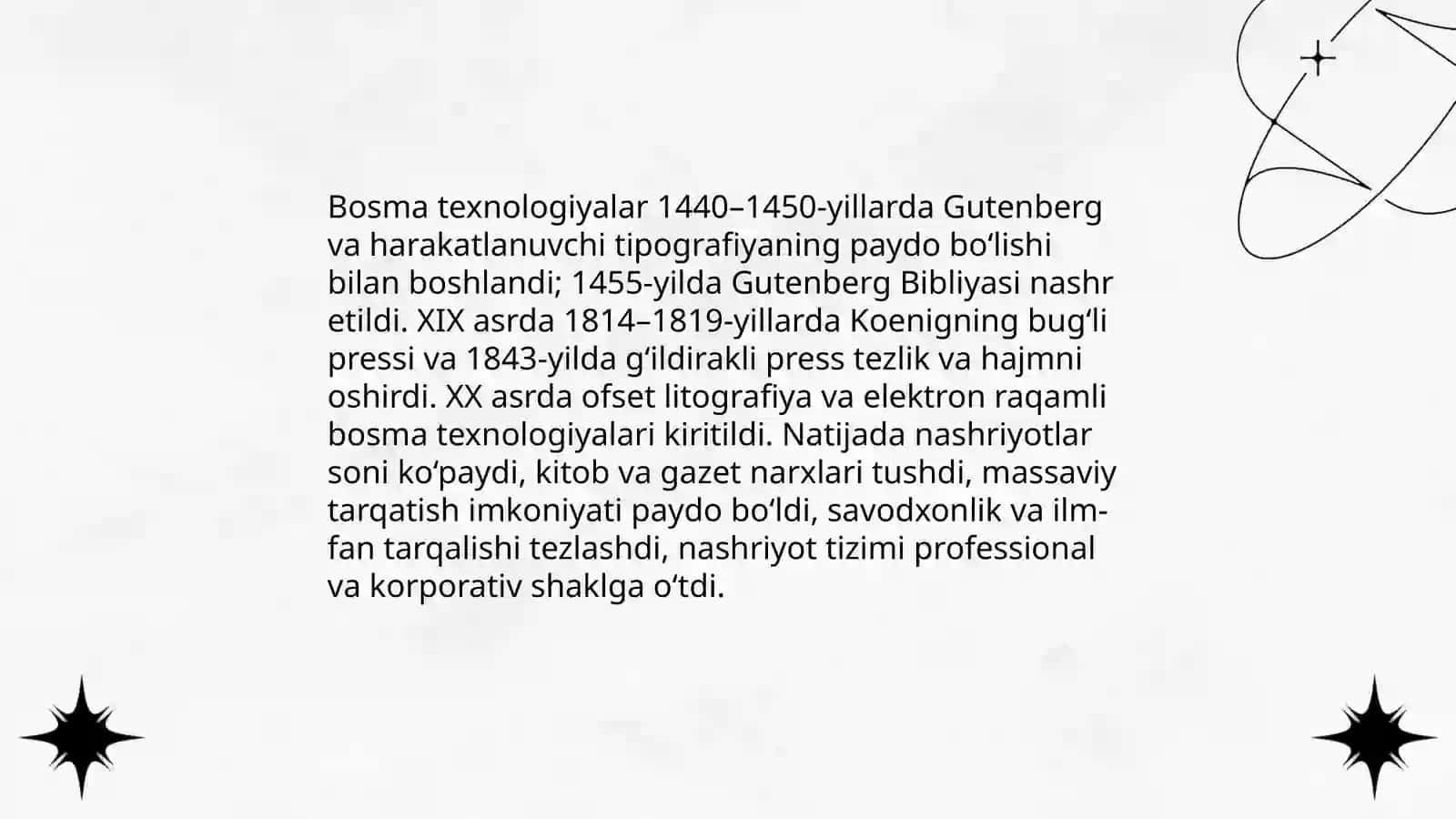 Dunyo noshirlik tizimi tarixi 3