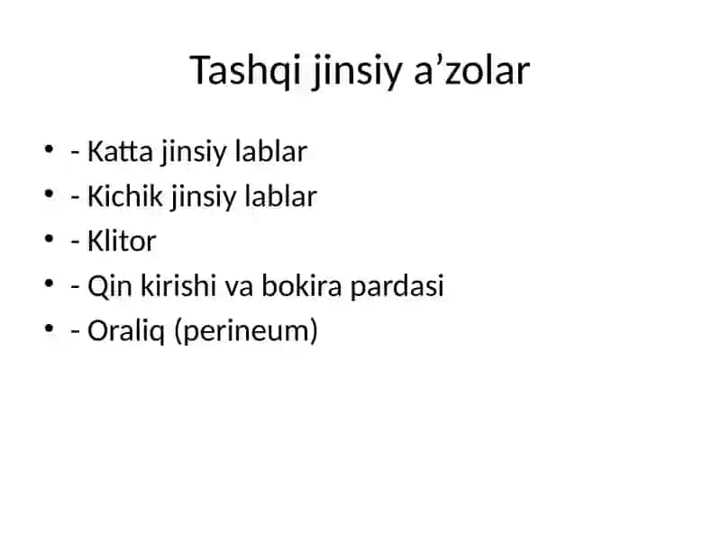 Ayollar jinsiy a’zolari klinik anatomiyasi 3