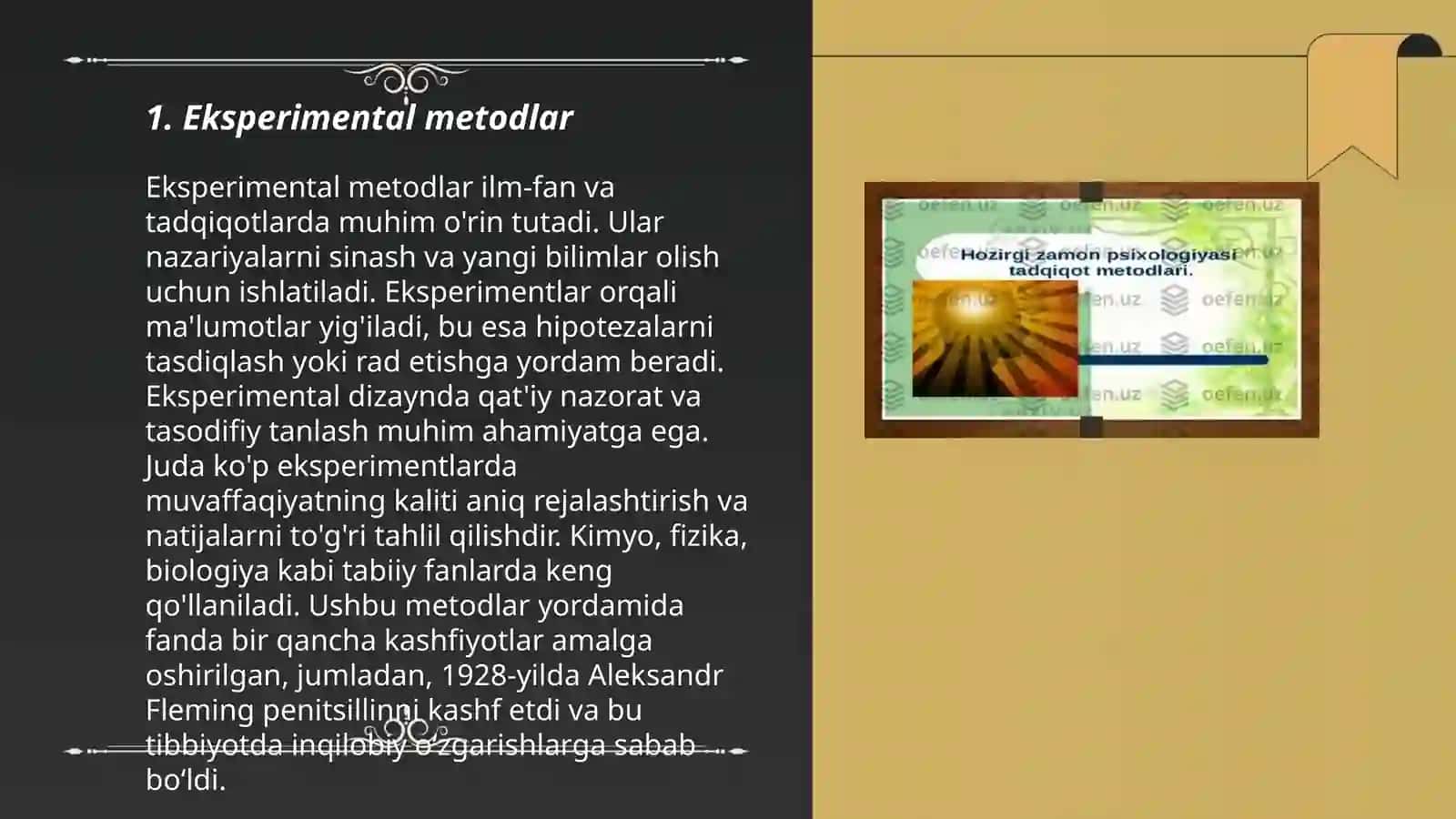 Xozirgi zamon pisixologiyasining tadqiqot metodlar 3