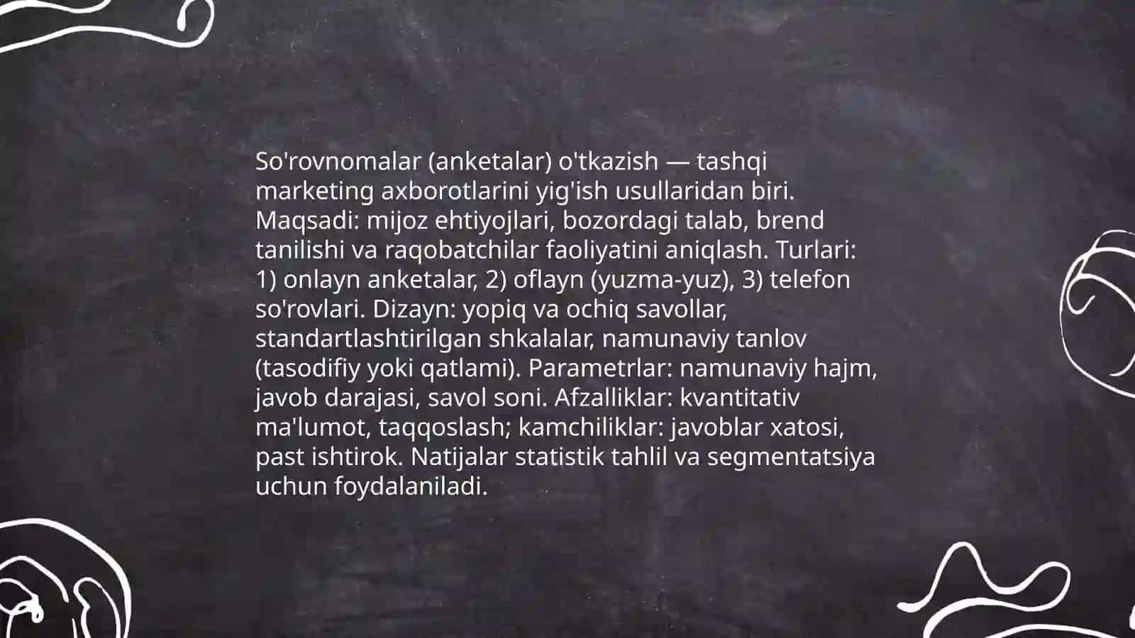 Tashqi marketing axborotlarini yig'ish usullari 3