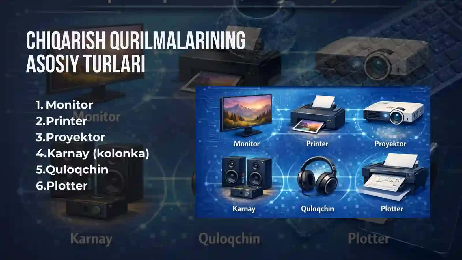Chiqarish qurilmalari (Output devices) 3