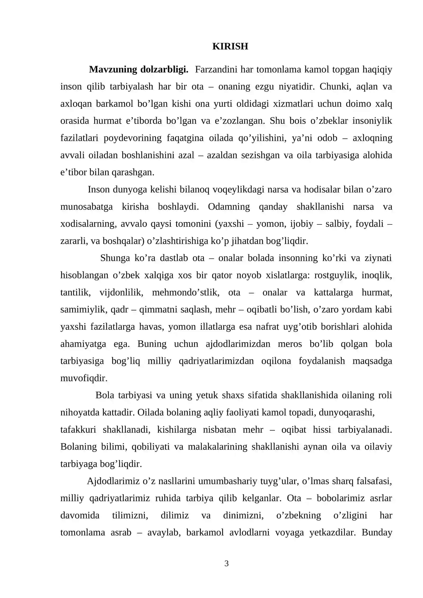 oila bilan olib boriladigan ijtimoiy 3